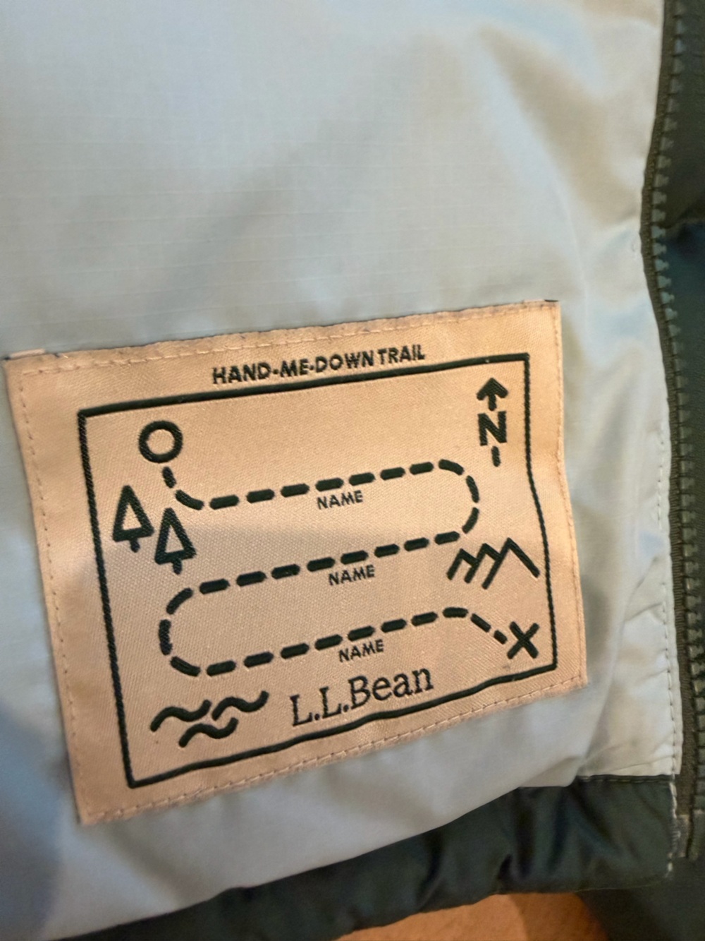 L.L.Bean Kids’ DownTek Hooded Puffer Jacket M 10–12 – See Description - Picture 5 of 8